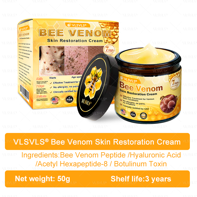 美🗽🗽🗽🌟Made and Shipped from USA ✨ VLSVLS® Bee Venom Skin Restoration Cream 🔥 LAST DAY 80% OFF
