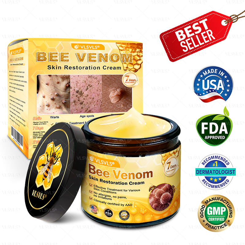 美🗽🗽🗽🌟Made and Shipped from USA ✨ VLSVLS® Bee Venom Skin Restoration Cream 🔥 LAST DAY 80% OFF